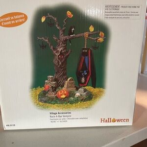 Department 56 Halloween Rock-A-Bye Vampire Decor